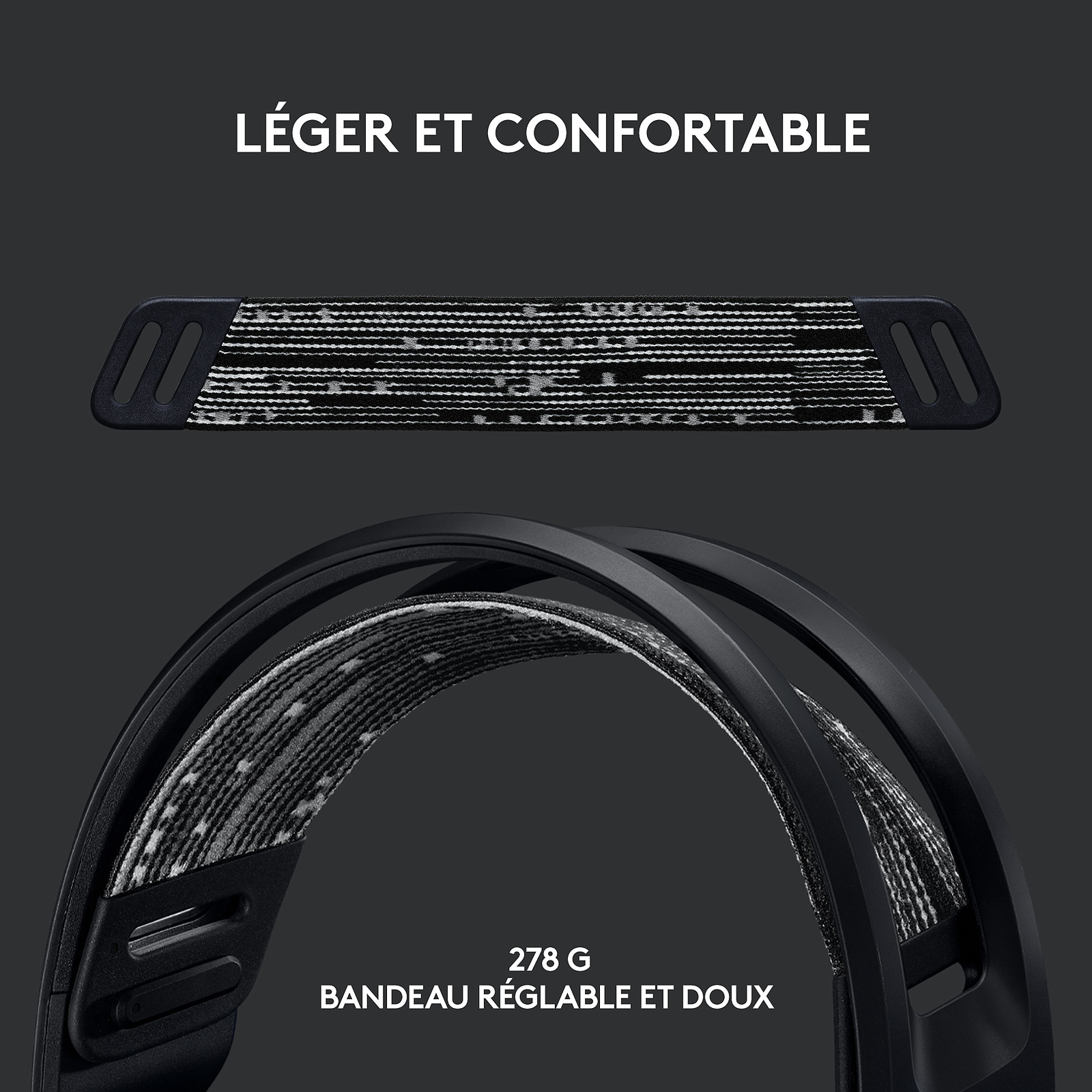 Logitech G G733 Lightspeed (Noir) – Image 2