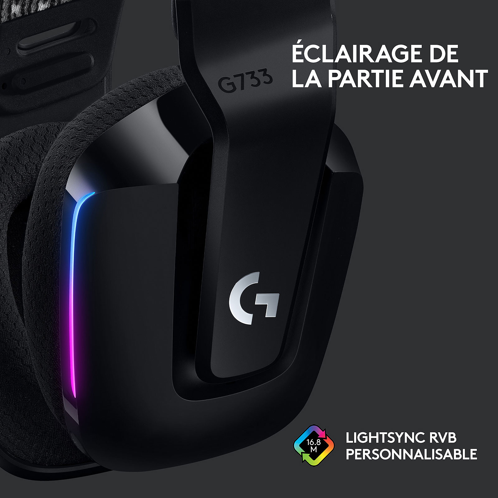 Logitech G G733 Lightspeed (Noir) – Image 4