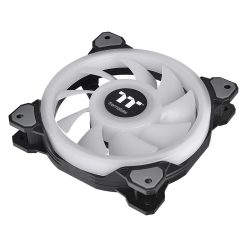 Alternative view of Thermaltake Riing Quad 12 RGB Radiator Fan TT Premium Edition Single Fan Noir