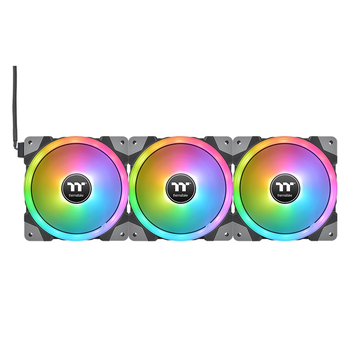 Thermaltake SWAFAN EX12 RGB PC Cooling Fan Black TT Premium Edition (Pack-3) – Image 3