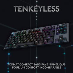 Logitech G G915 Tenkeyless Lightspeed Carbone (Tactile Version) – Image 5