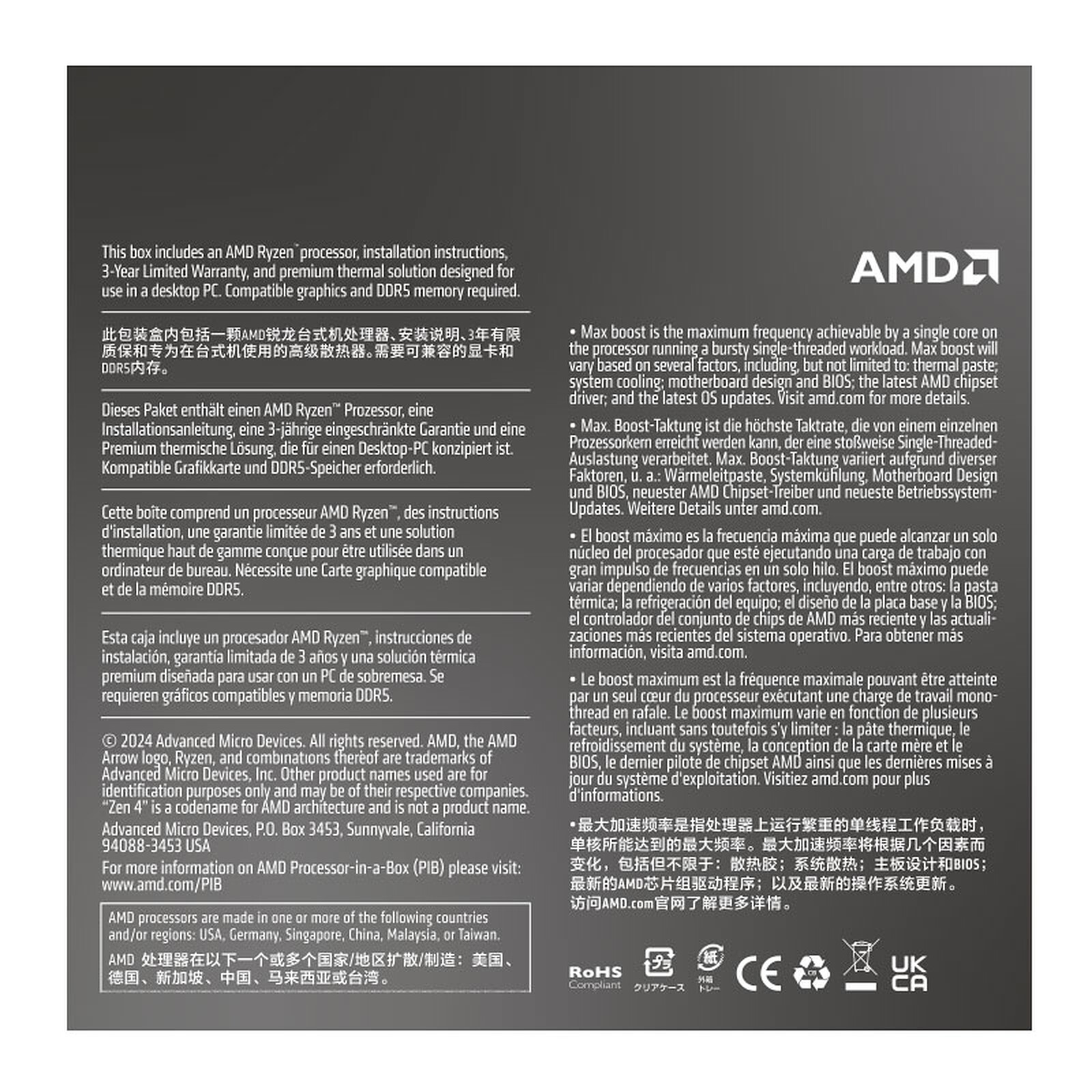 AMD Ryzen 5 8400F Wraith Stealth (4.2 GHz 4.7 GHz) – Image 5