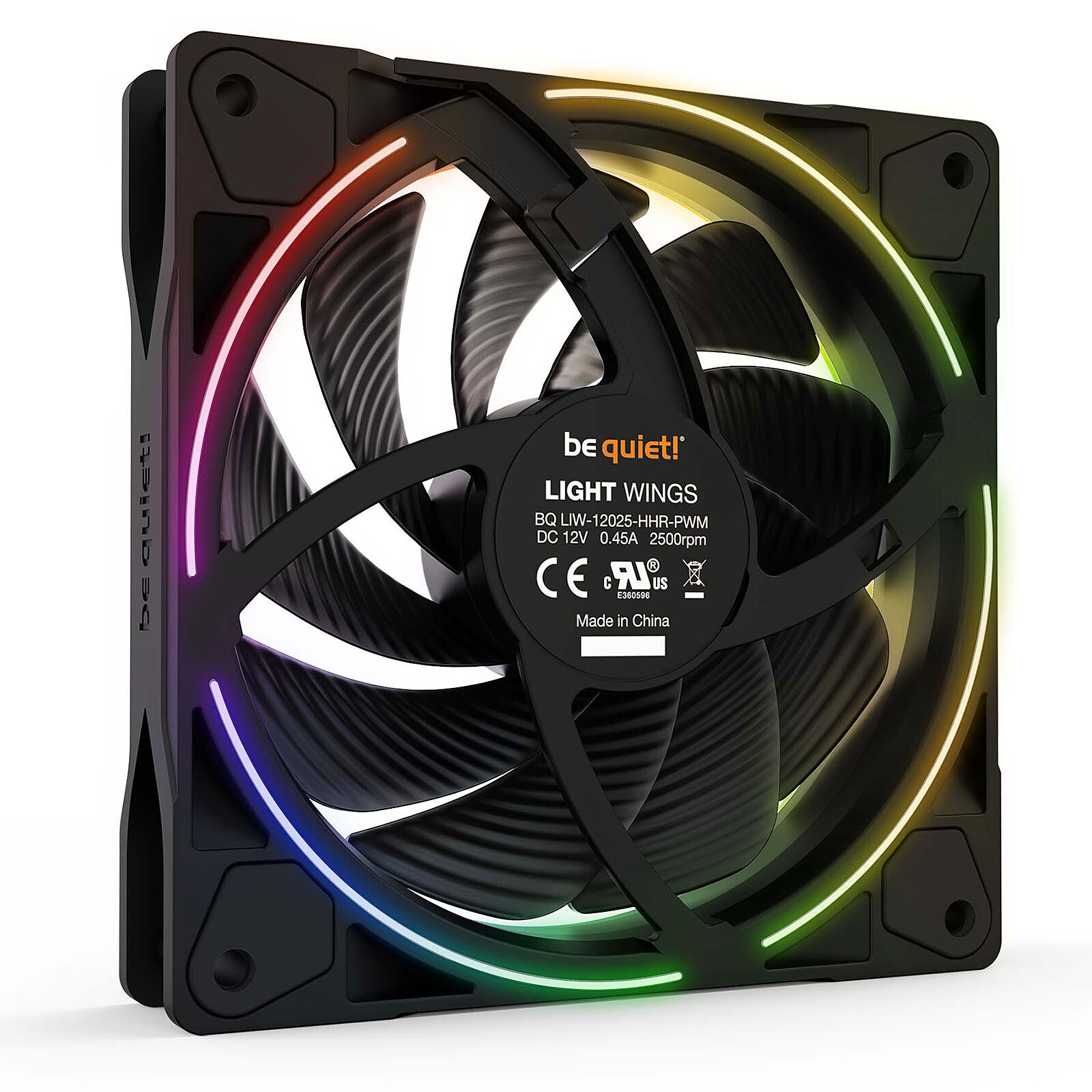 be quiet! Light Wings 120 mm PWM High Speed ARGB Triple Pack – Image 2