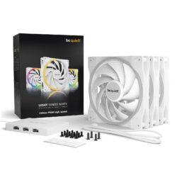 be quiet! Light Wings 140 mm PWM High Speed ARGB Triple Pack (blanc) – Image 5