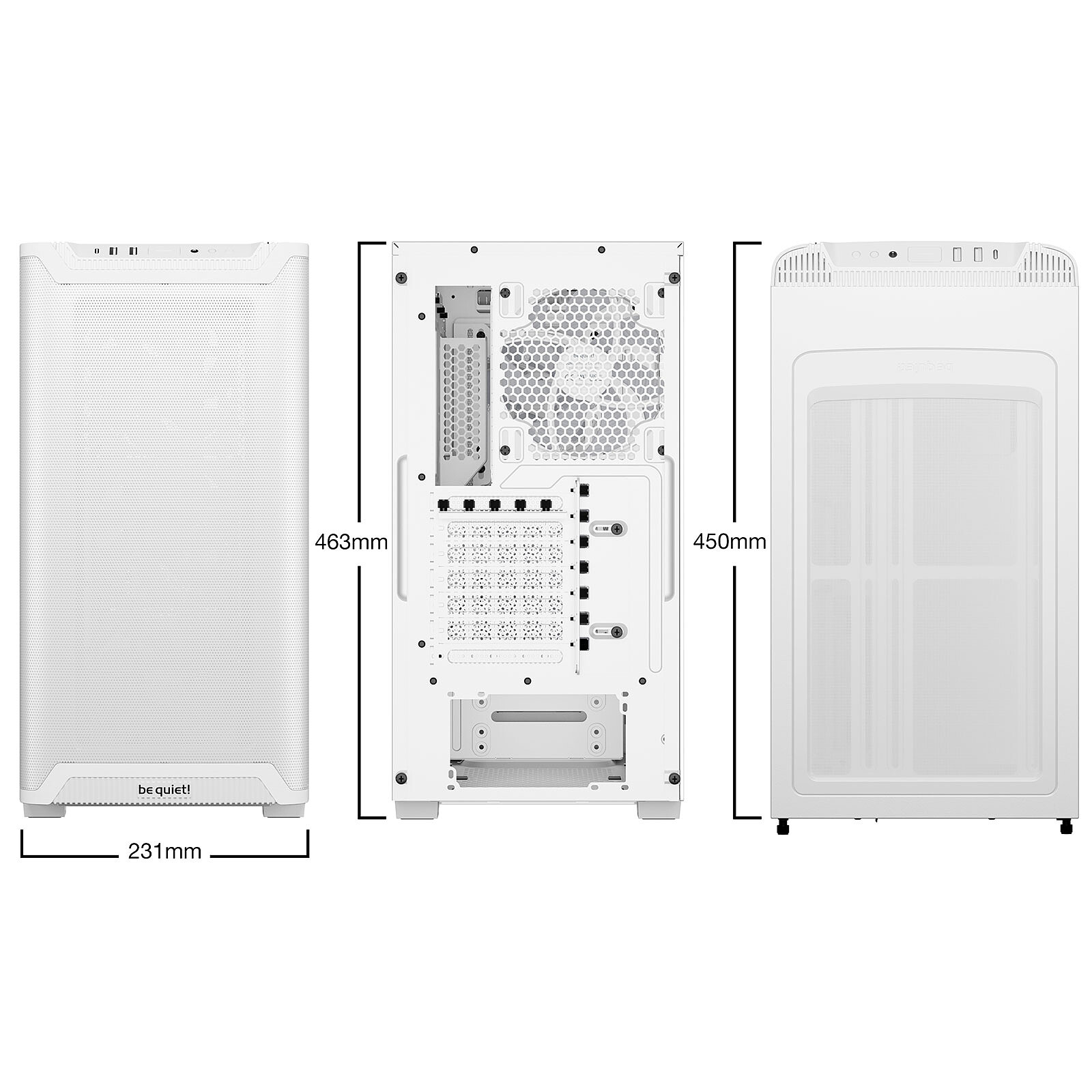 be quiet! Pure Base 501 LX (Blanc) – Image 5